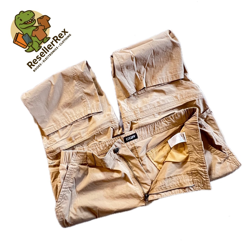 CQR Convertible Pants Khaki Hiking Adventure Mens XL TXP404 36x30